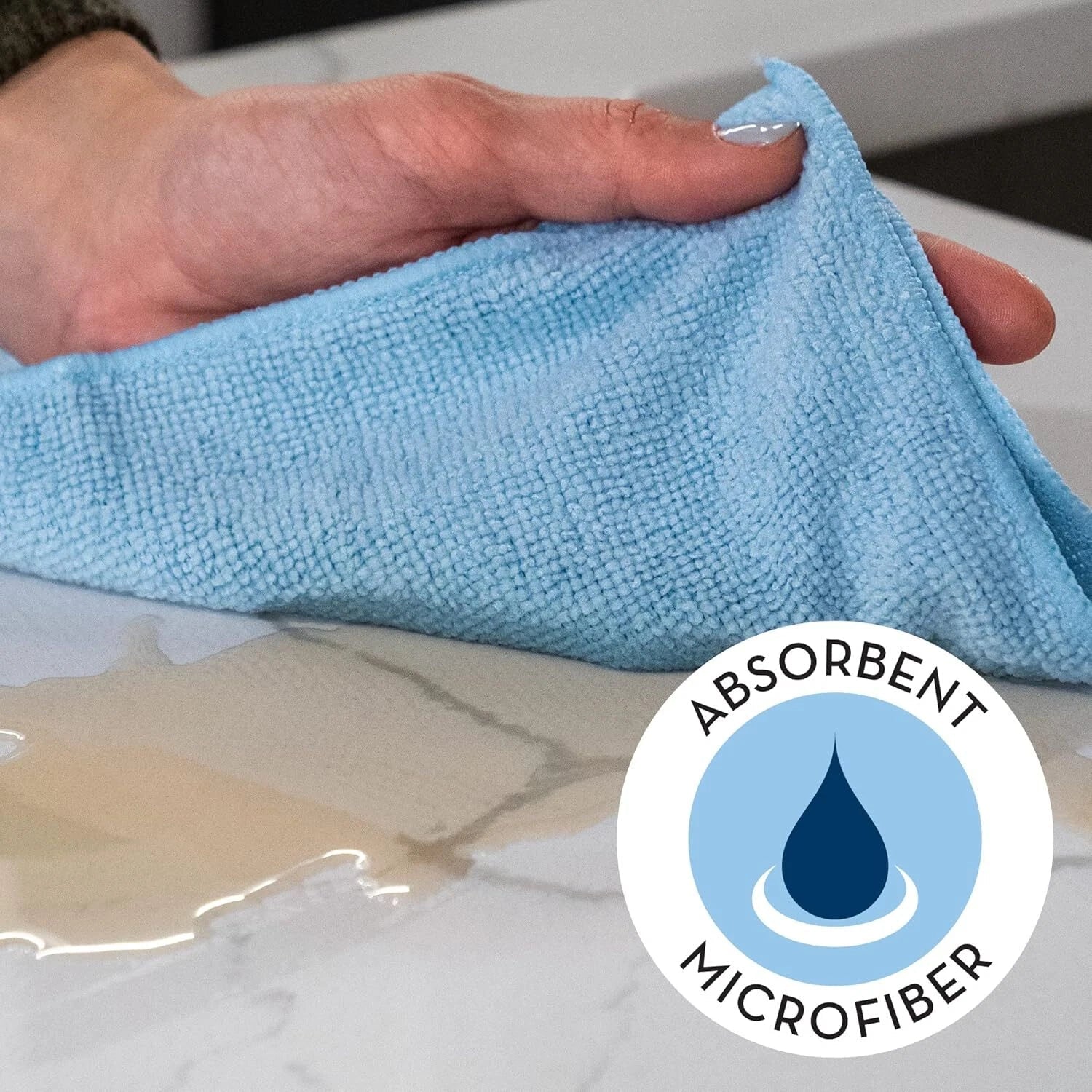 150 Pack Microfiber Cleaning Cloths, Household Bulk Microfiber Towels 07FC0E-D4 - KOEEK