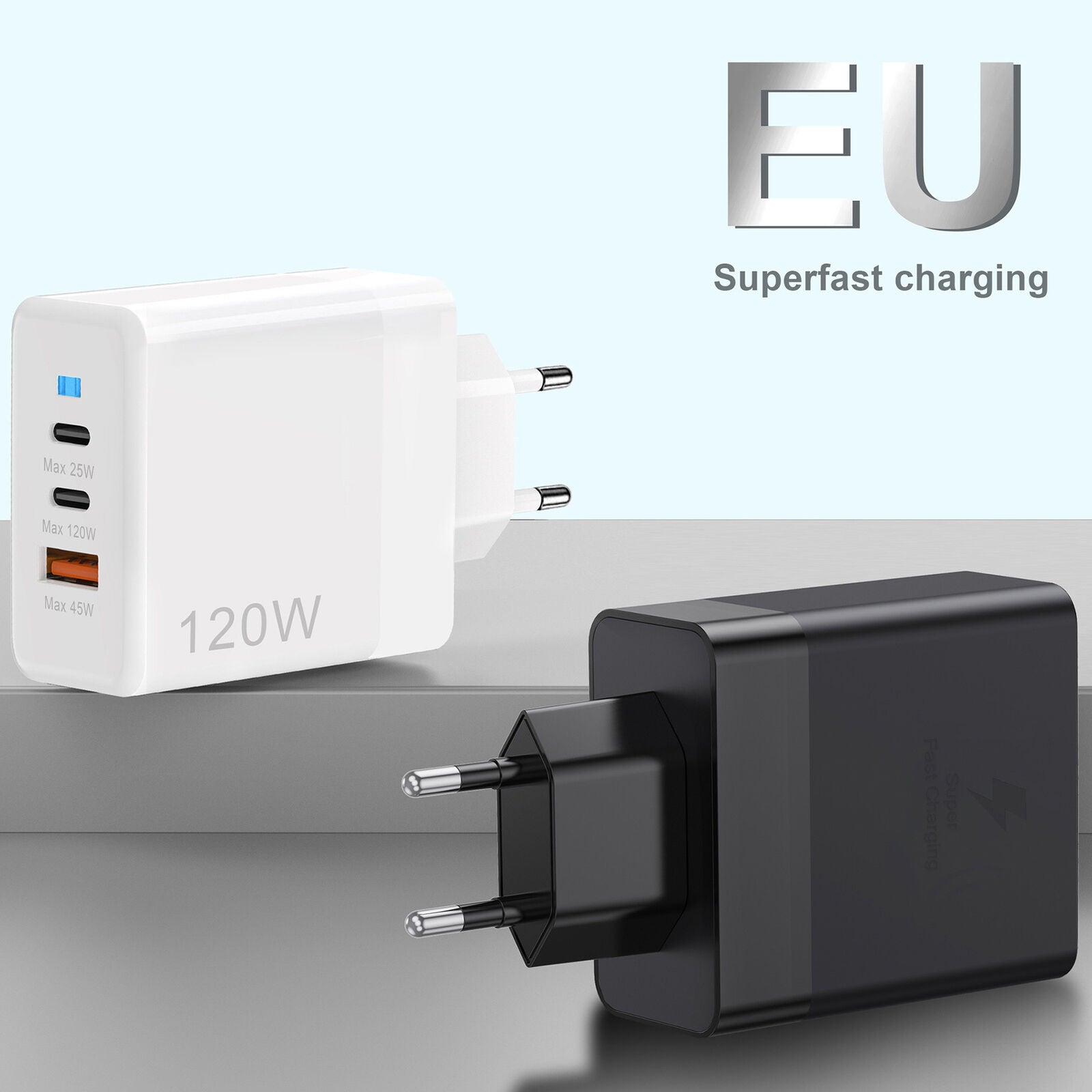 new Fast Phone Charger 120W Multi-Port USB Fast Charging Block USB Charging Station koeek - KOEEK