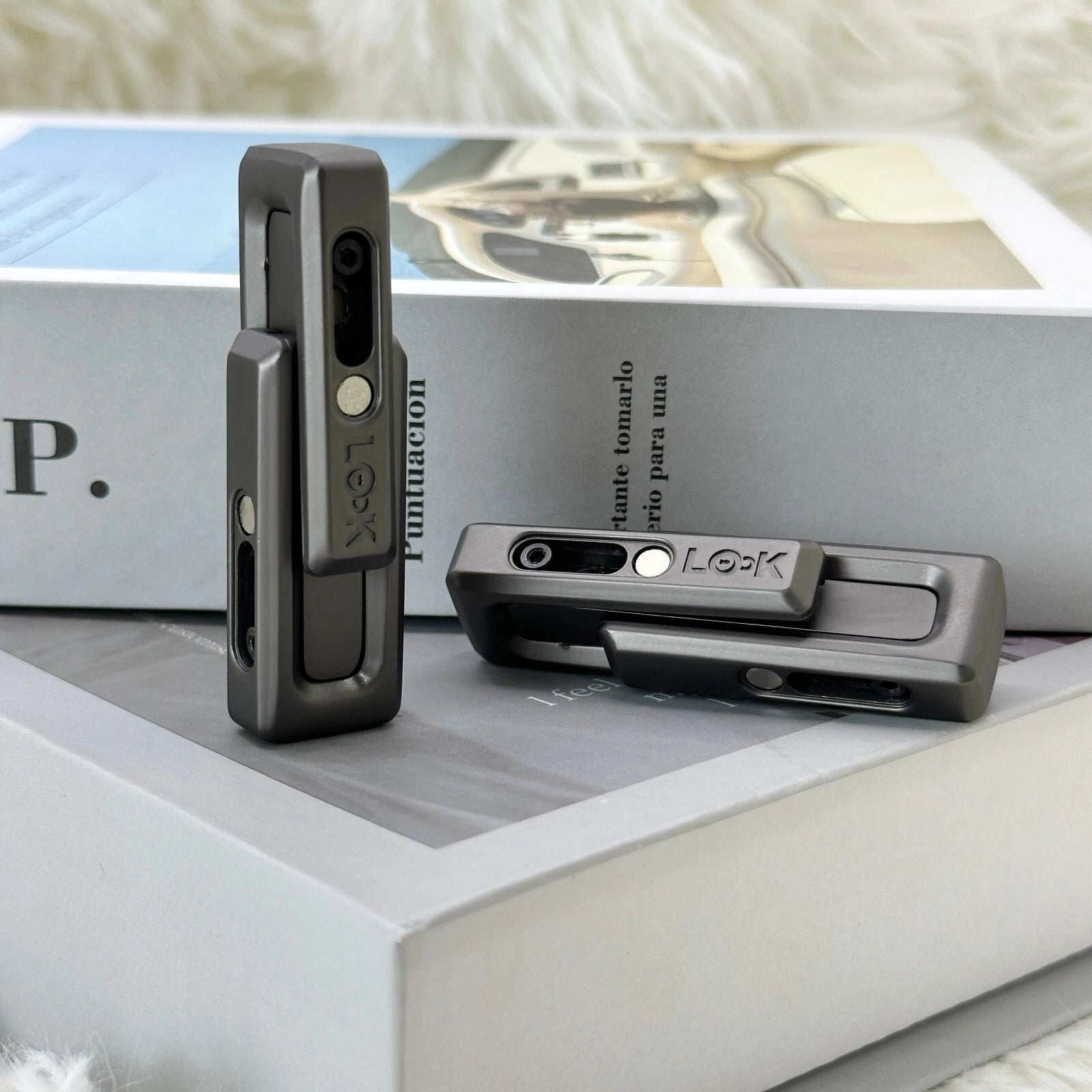 Fidget Slider EDC Push Haptic Slider Double Xlock Toy Adults Stress Relief Gifts 07FC0E-D4 - KOEEK