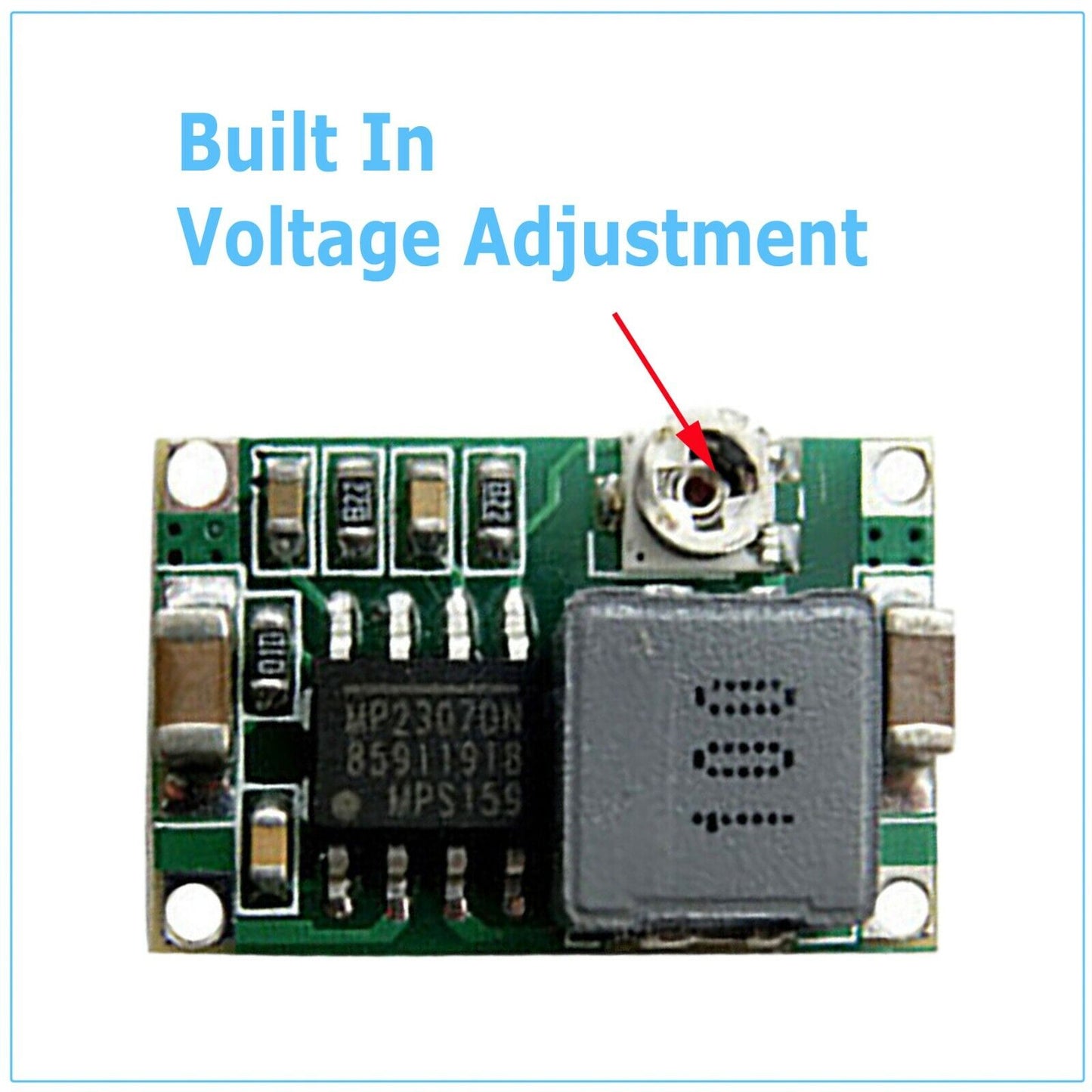 10 stk Mini360 3A DC spænding Step Down Power Converter Buck Module 3,3V 5V 9V 12V