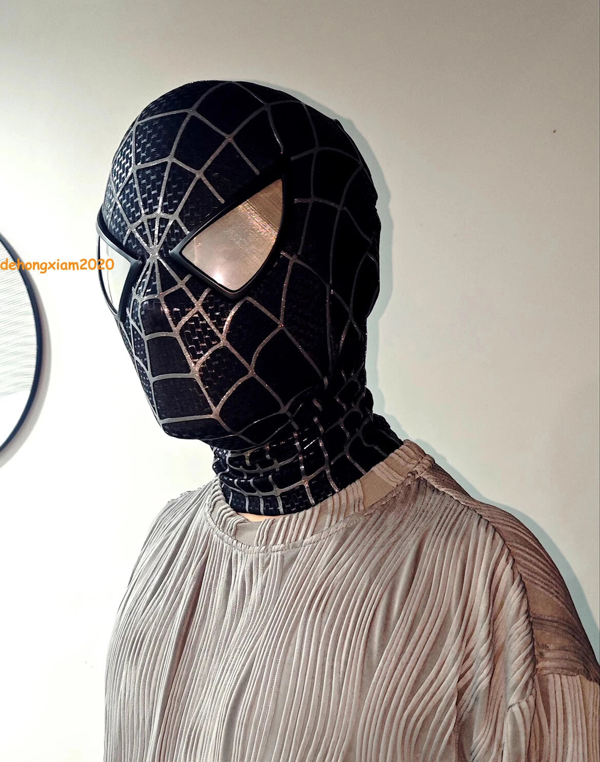 Spider-Man Mask Peter Parker Wearable Mask Cosplay ABS 60CM Prop  Halloween 07FC0E-D4 - KOEEK