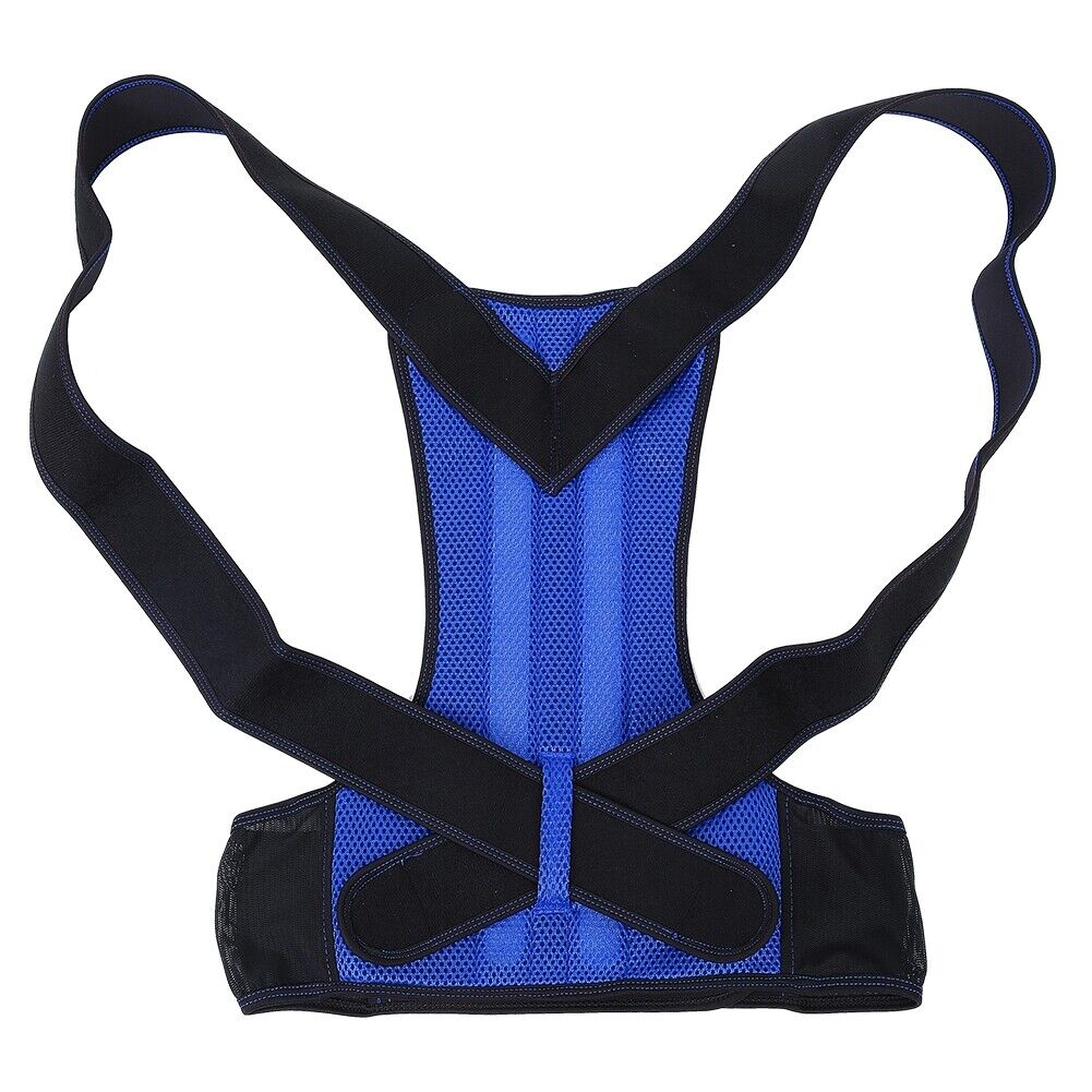 new Back Spine Posture Corrector Brace Hunchback Correction Belt(3XL Blue) HGF koeek - KOEEK