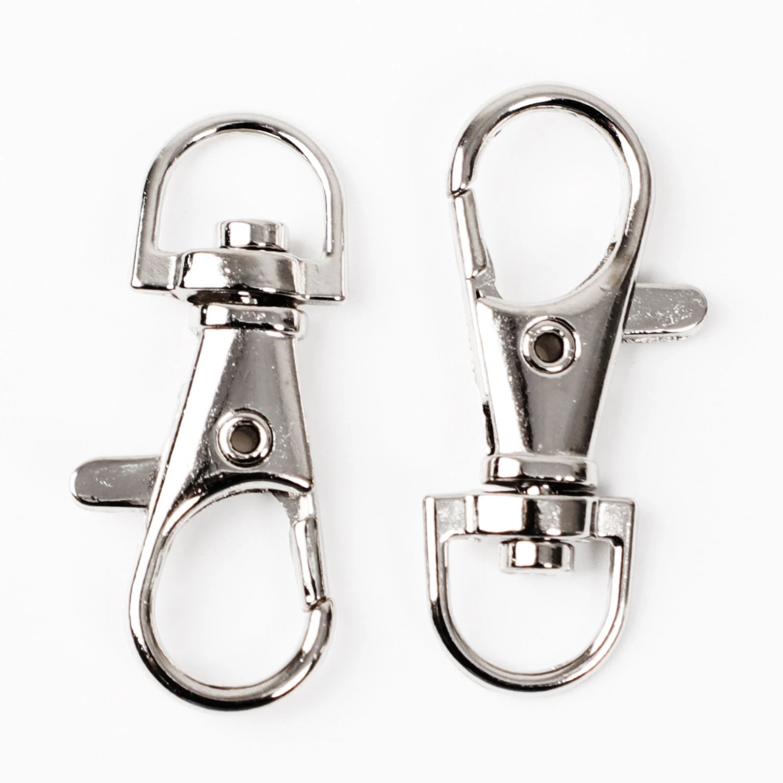 20pcs Metal Lobster Swivel Claw Clasp Hook Trigger Clip Buckle with Round D Ring 07FC0E-D4 - KOEEK