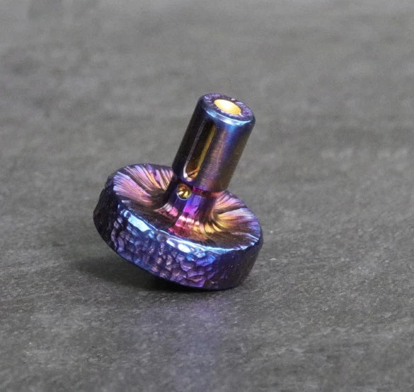 Titanium Alloy Hand Twisting Spinning Top Gyroscope Ceramic Bead Gyro EDC Toys 07FC0E-D4 - KOEEK