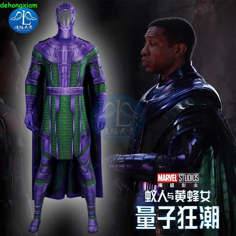 Ant-Man 3 Kang the Conqueror Men Costume Cosplay Bodysuit Cloak Outfit Halloween 07FC0E-D4 - KOEEK