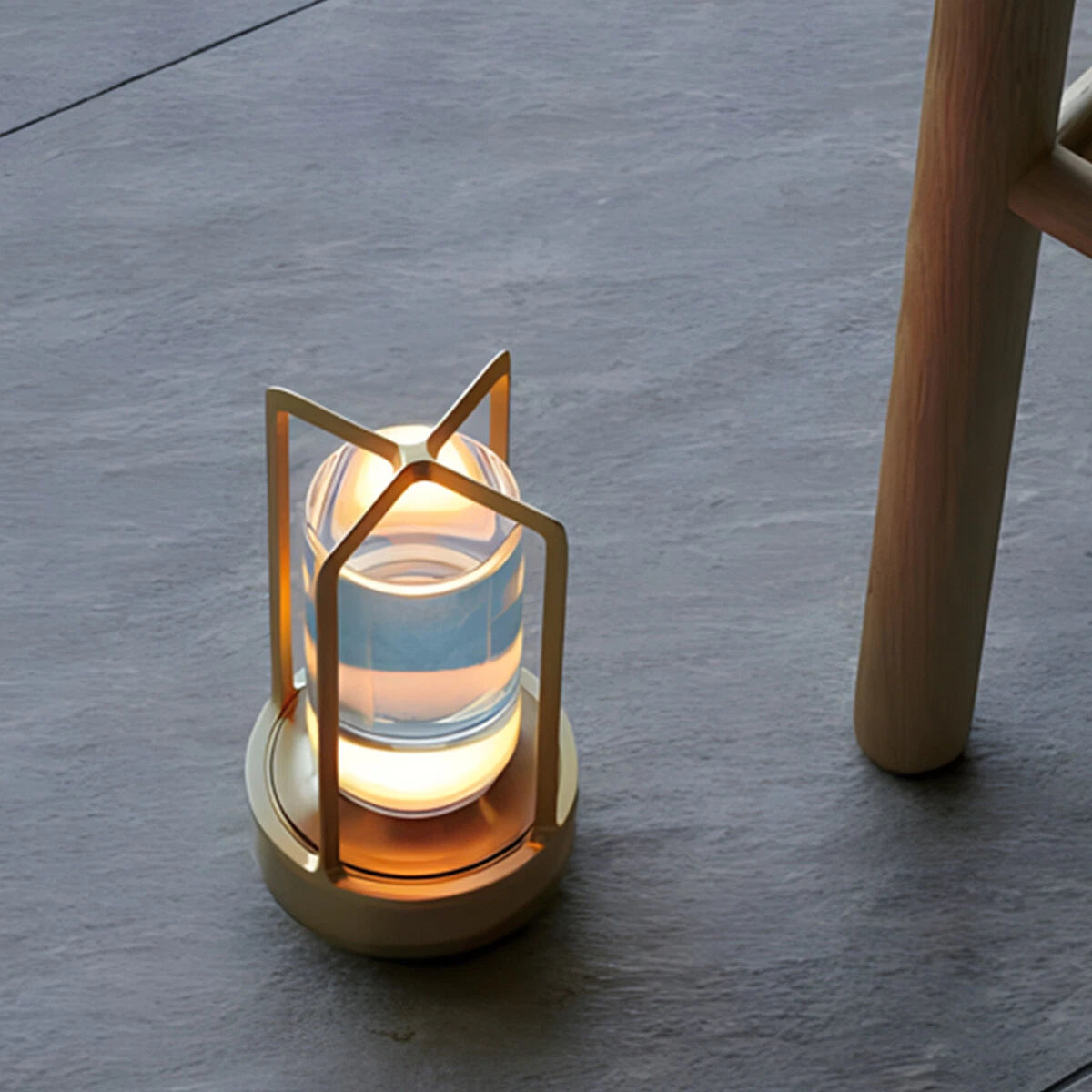 Rechargeable Led Touch Night Table Lamp Aluminium Design for Home Decoration 07FC0E-D4 - KOEEK