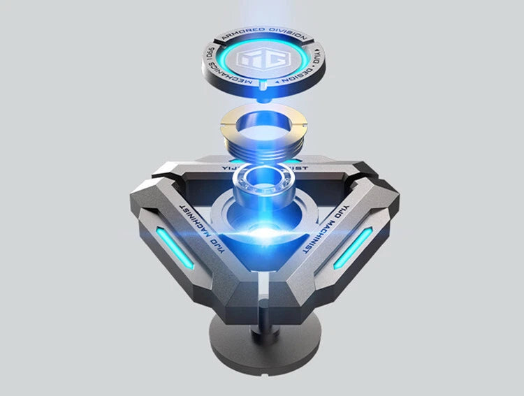 Fidget Spinners Atomic Gyro Luminous Alloy Metal Adult Stress Relief EDC Toys 07FC0E-D4 - KOEEK