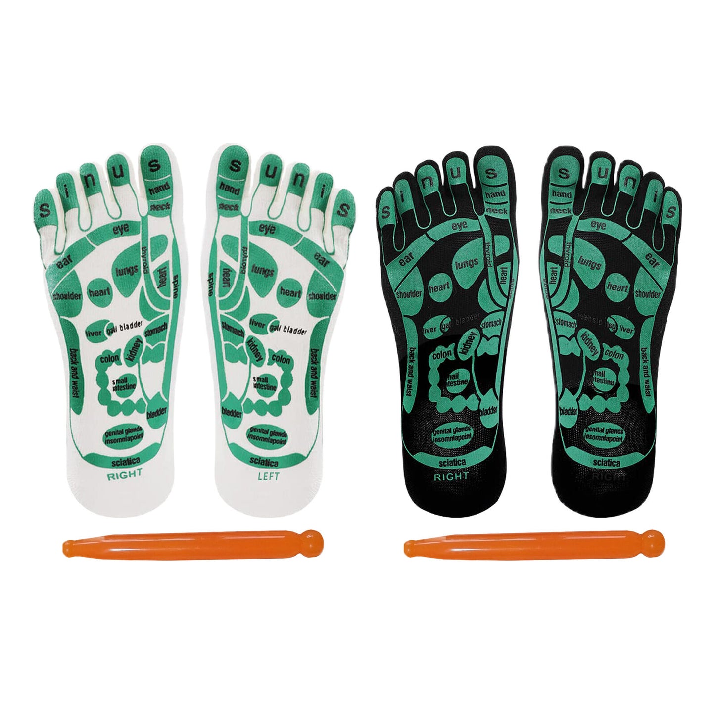 new Acupressure Reflexology Socks for Feet Massage Reflection Area Schematic Socks koeek - KOEEK