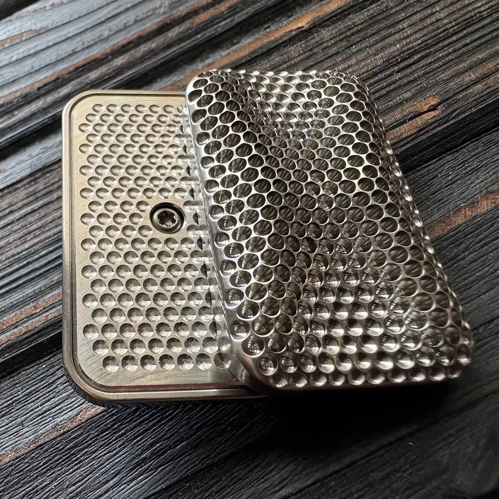EDC Coral Titanium Alloy Unlimited Push Mechanical Haptic Slider Fidget Slider 07FC0E-D4 - KOEEK