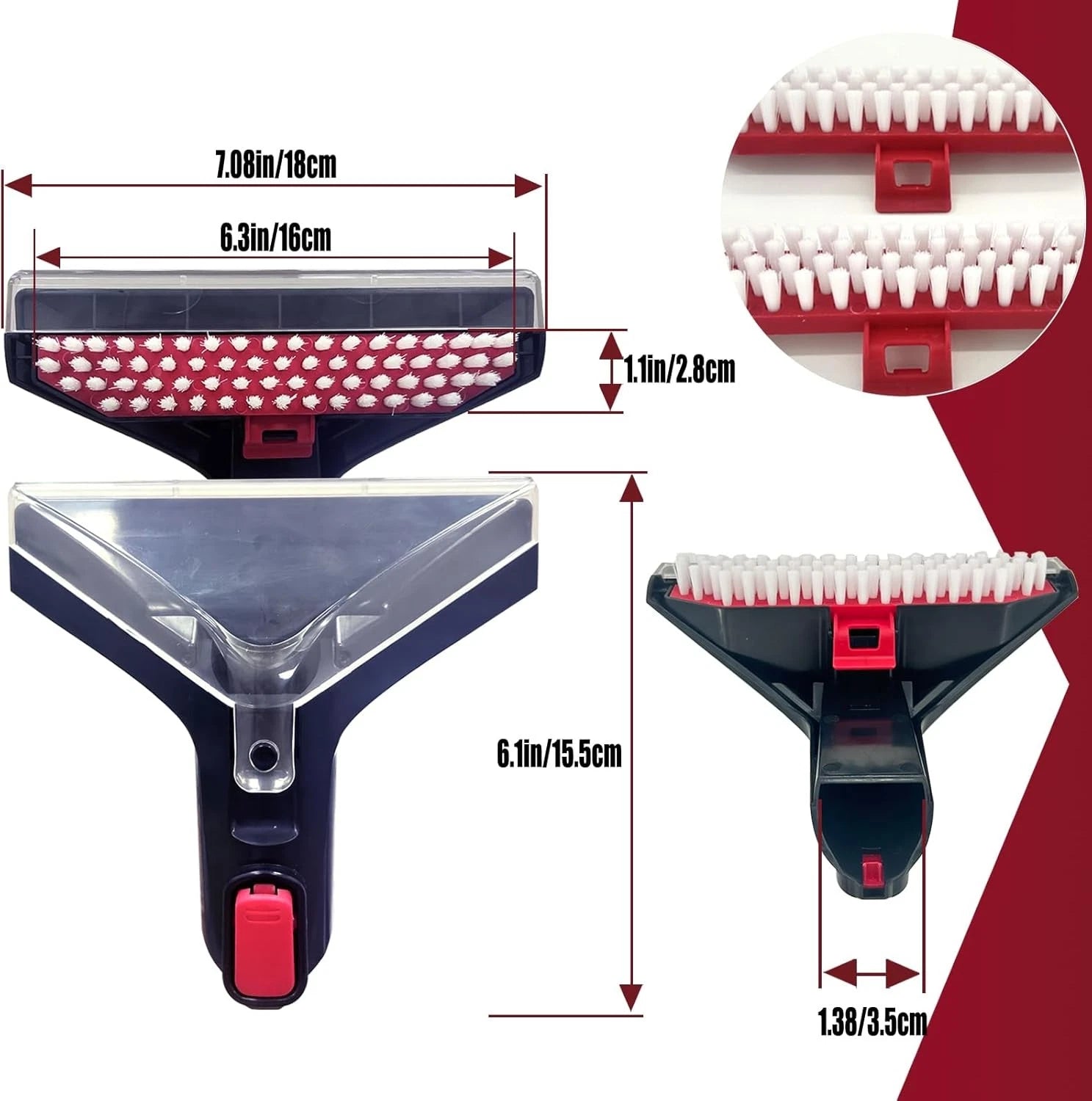 Brush head accessories, carpet cleaner, spot cleaner 07FC0E-D4 - KOEEK