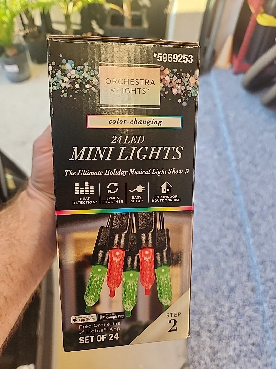 24 Gemmy Orchestra of Lights Color-Changing Faceted Mini LED Lights - GEMMY - KOEEK