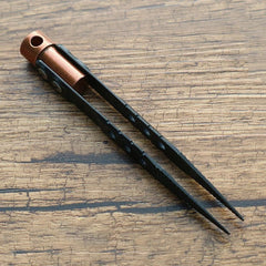 EDC Titanium + Red-copper CNC Tweezers Portable Antiskid Outdoor Camping Tool 07FC0E-D4 - KOEEK