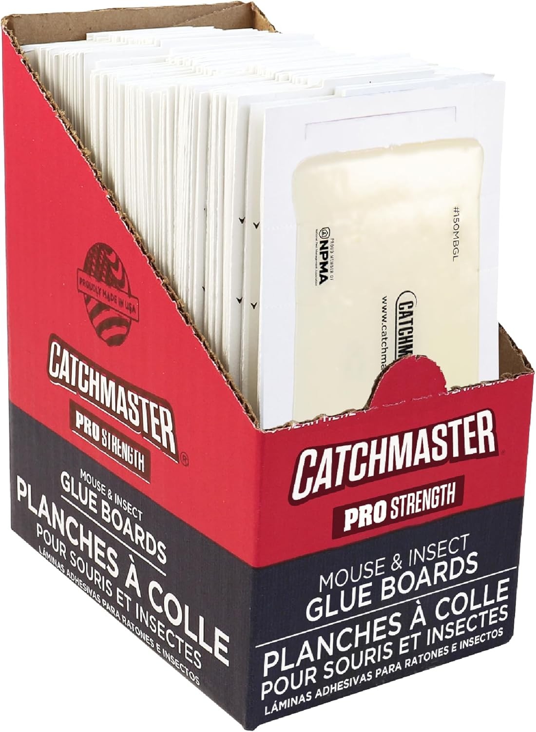 new Catchmaster Mouse and Insect Glue Boards, 75-Pack Traps Indoor white CATCHMASTER - KOEEK