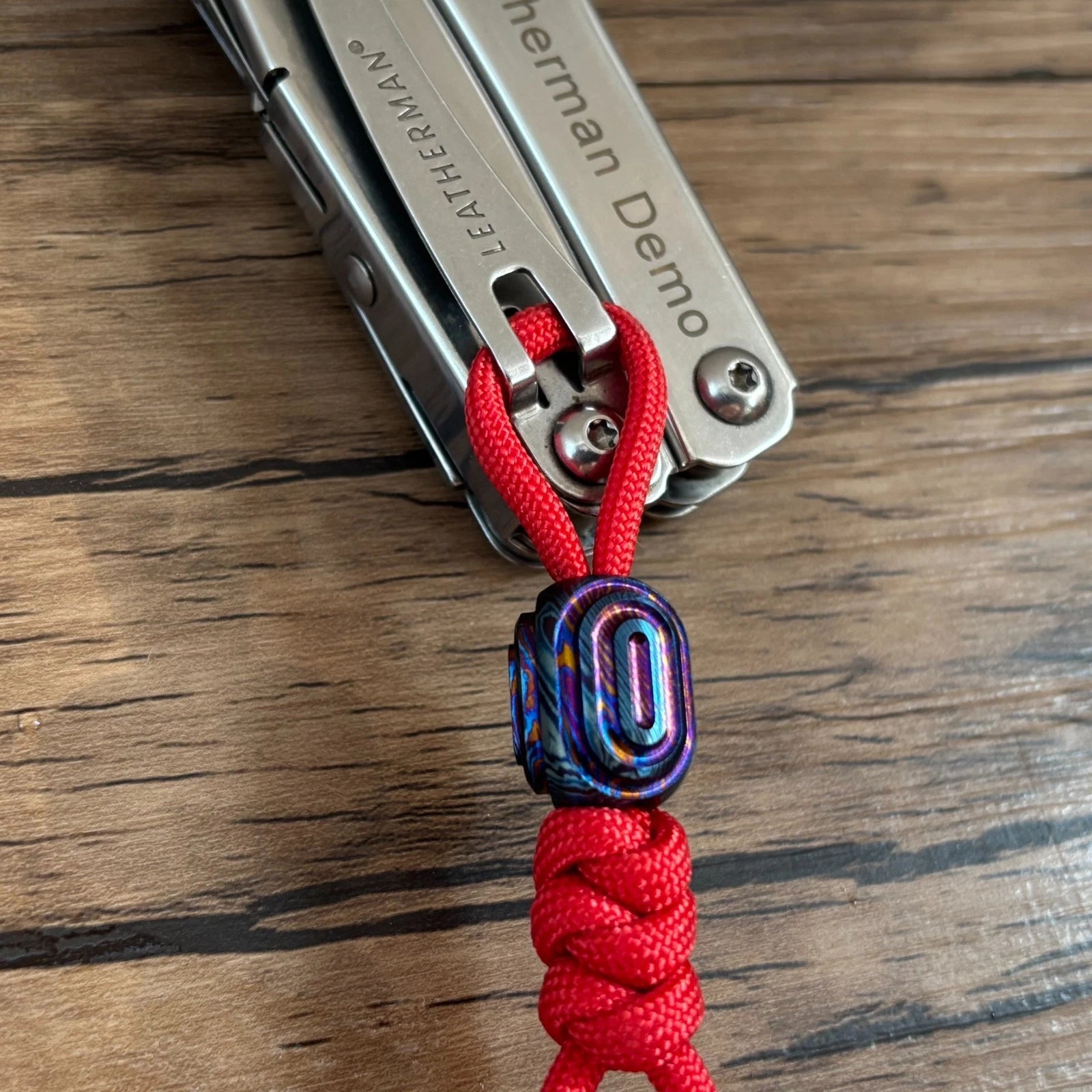 Titanium Necklace Bracelet Pendants Beads Lanyard Paracord DIY Beads Zipper Head 07FC0E-D4 - KOEEK