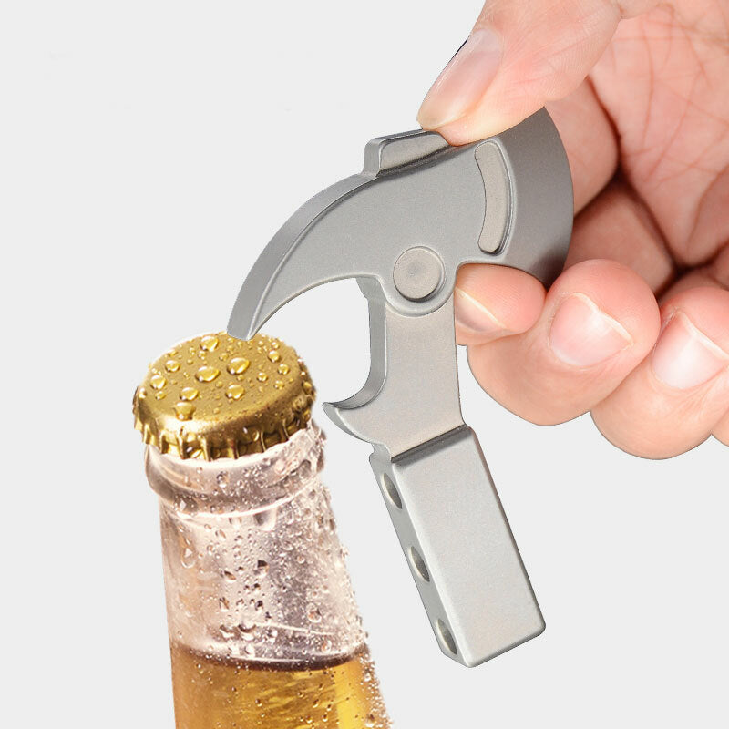 Mini Titanium Axe Style Keychain Pendant Necklace Opener Outdoor Multi EDC 07FC0E-D4 - KOEEK