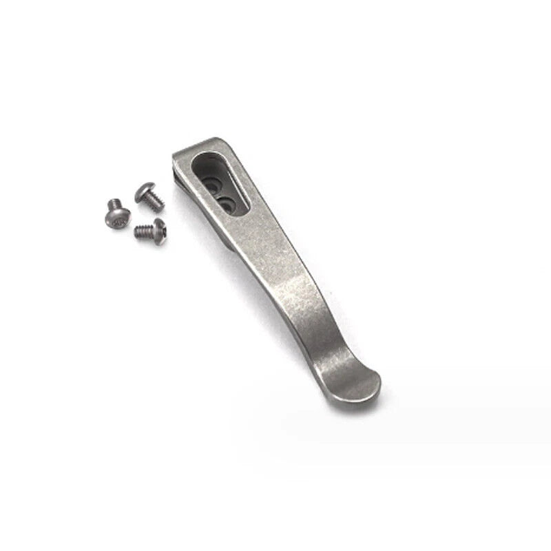 TC4 Titanium Deep Carry Back Clip Pocket Clip For Rick Hinderer XM18 XM24 Knifes 07FC0E-D4 - KOEEK