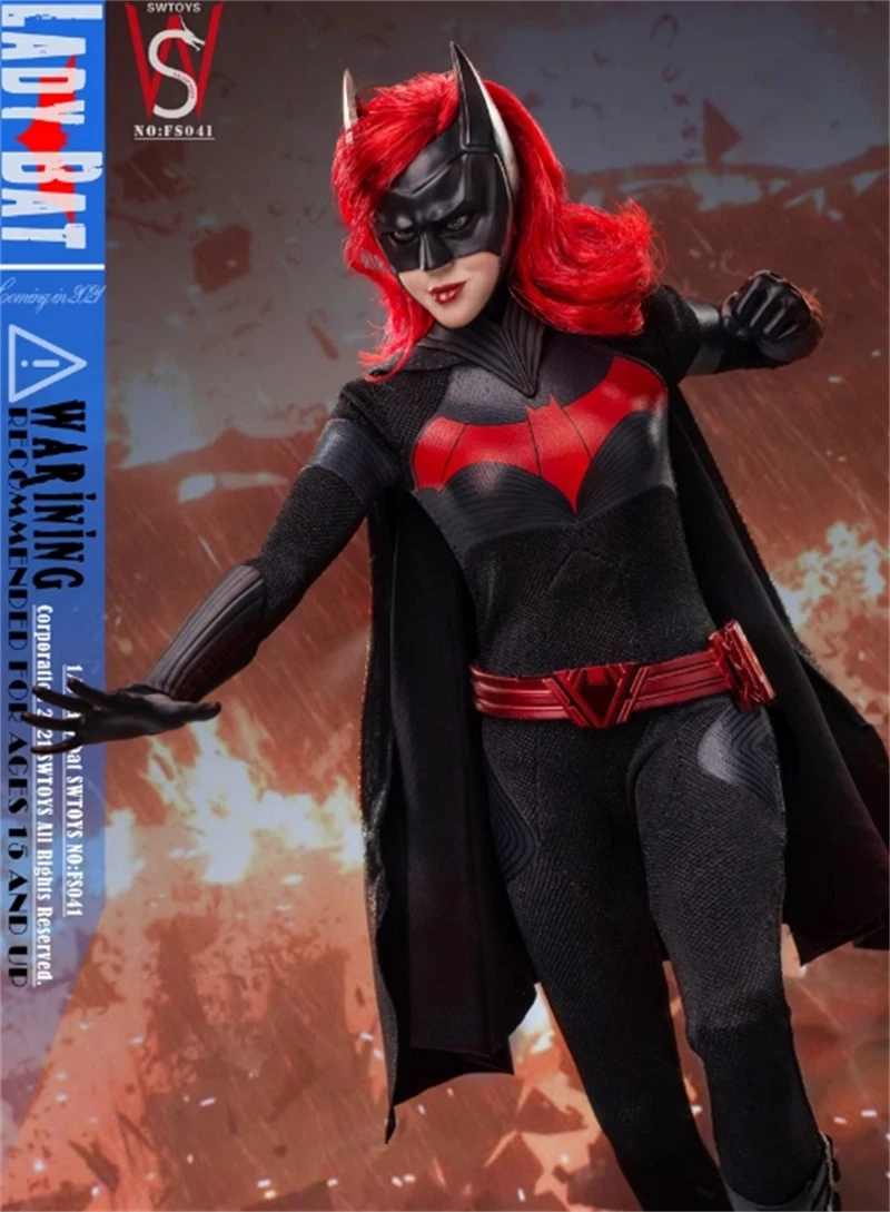 FS041 SWTOYS 1/6 Lady Bat Two Heads Action Figure Collectible Model Toy Gift 07FC0E-D4 - KOEEK