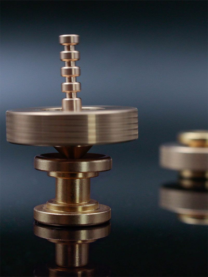 EDC Brass Fidget Spinner Toy Hand Twisted Spinner Cyclone Adult Anti Stres Toys 07FC0E-D4 - KOEEK