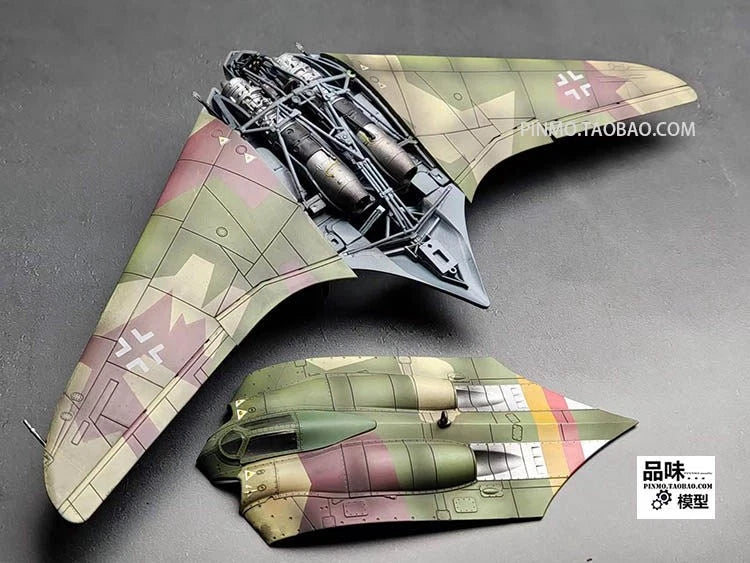 1/72 Scale WWII German Horten Gotha Go 229 1944 Fighter-bomber Metal Model 07FC0E-D4 - KOEEK