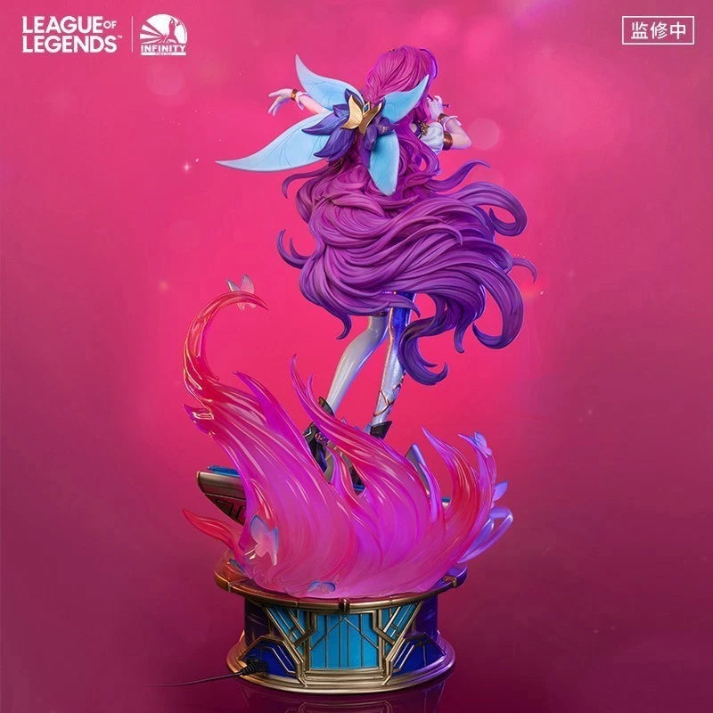 Official League of Legends Seraphine 1/4 LED Light GK Figure Resin Statue Model 07FC0E-D4 - KOEEK