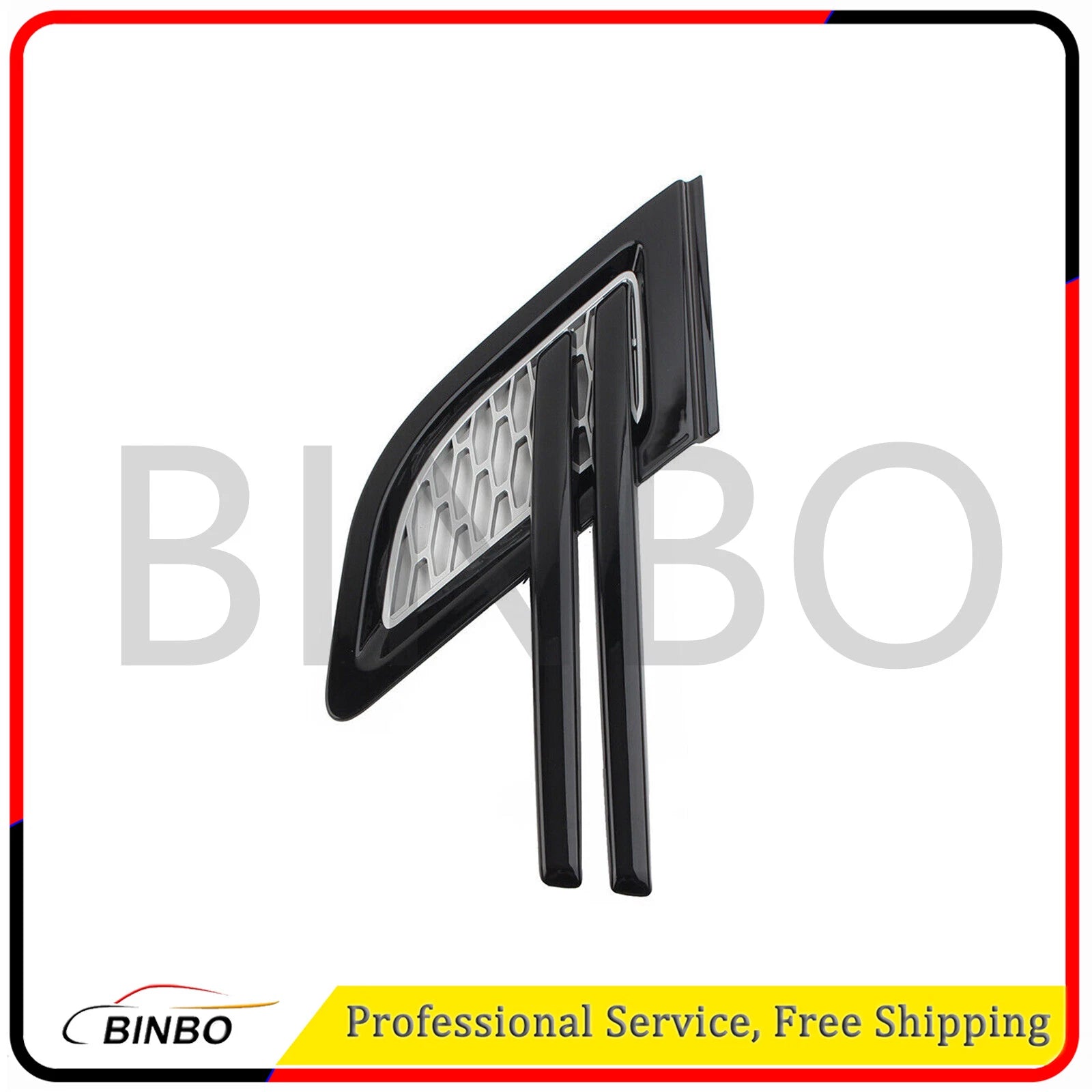 Front Fender Air Vents Grill Silver W/Black Trim L For Range Rover Sport 14-17 07FC0E-D4 - KOEEK