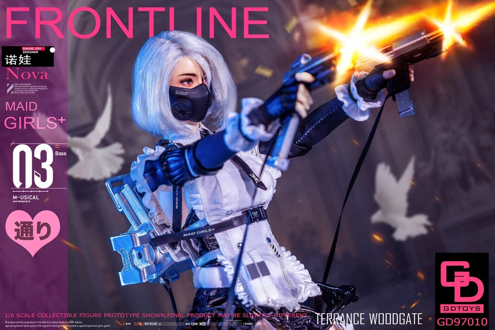GDTOYS 1/6 GD97010 Maid Frontline Nova Action Figure 12 Inches Model In Stock 07FC0E-D4 - KOEEK
