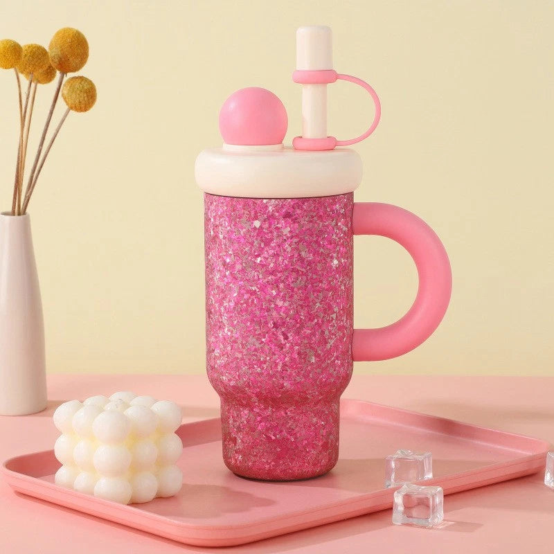 800ml Double Wall Pure Titanium Vaccum Bottle Thermal Insulation Ice Drink Cup 07FC0E-D4 - KOEEK