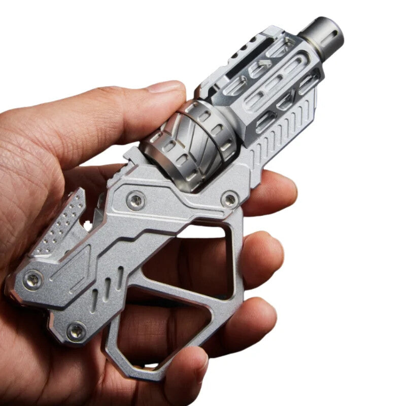 QT-3000 Revolver Magnetic Push Slider Gun Spinner Button fingertip Gyro EDC Toy 07FC0E-D4 - KOEEK