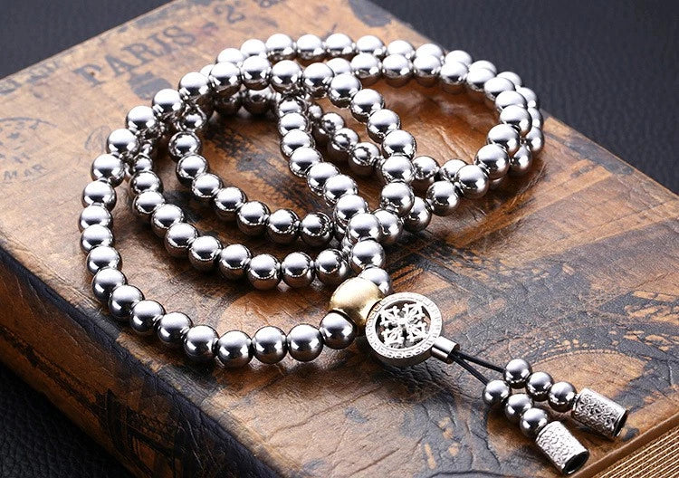 EDC Stainless Steel Bracelet Martial Kung Fu Arts Wrist Chain Outdoor Sport Whip 07FC0E-D4 - KOEEK