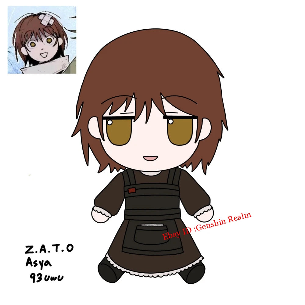Anime Z.A.T.O. Fumo Series Asya Shubina Plush Doll Cartoon Toy Gift 07FC0E-D4 - KOEEK