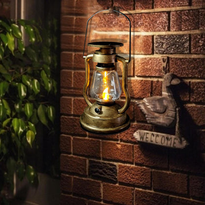 new Solar Lantern Outdoor, Hanging Solar Lights Flickering Flame LED Vintage koeek - KOEEK