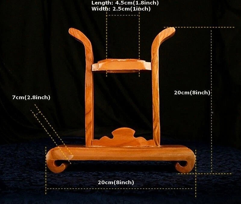 Peach Wood Sword Knife Blade Dagger Cane Gun Holder Upright Stand Display Rack 07FC0E-D4 - KOEEK