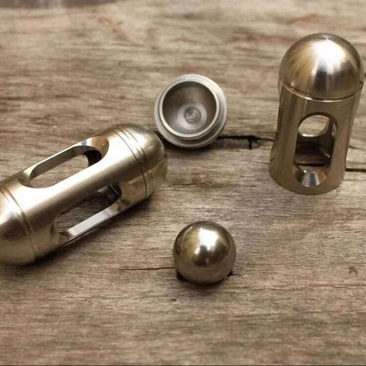 Stainless Steel Clicker Click Balance Ball Hand Fidget Decompression EDC Toy 07FC0E-D4 - KOEEK