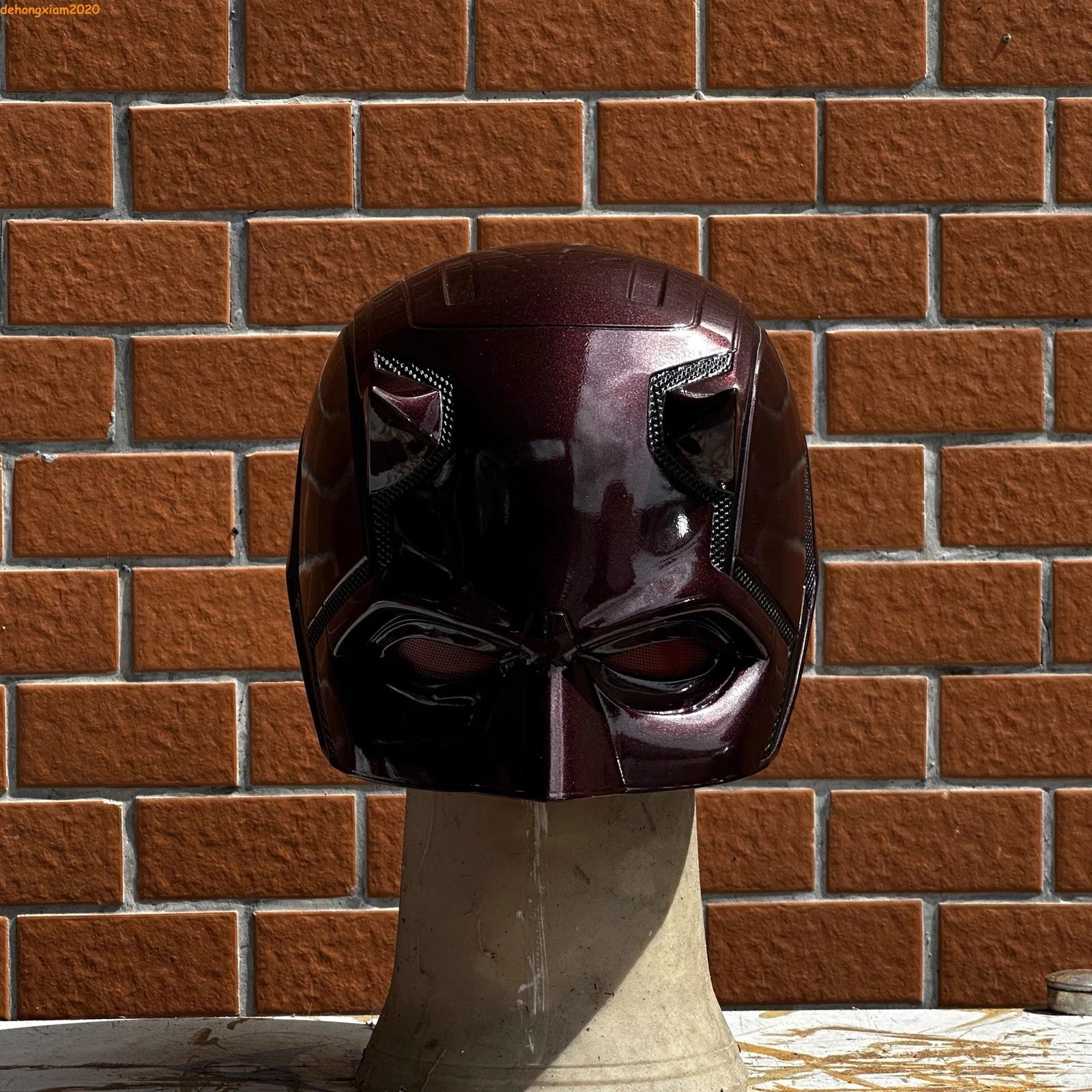 Daredevil Head Mask Matt Murdock Cosplay Half Face FRP Mask Prop Halloween Gift 07FC0E-D4 - KOEEK