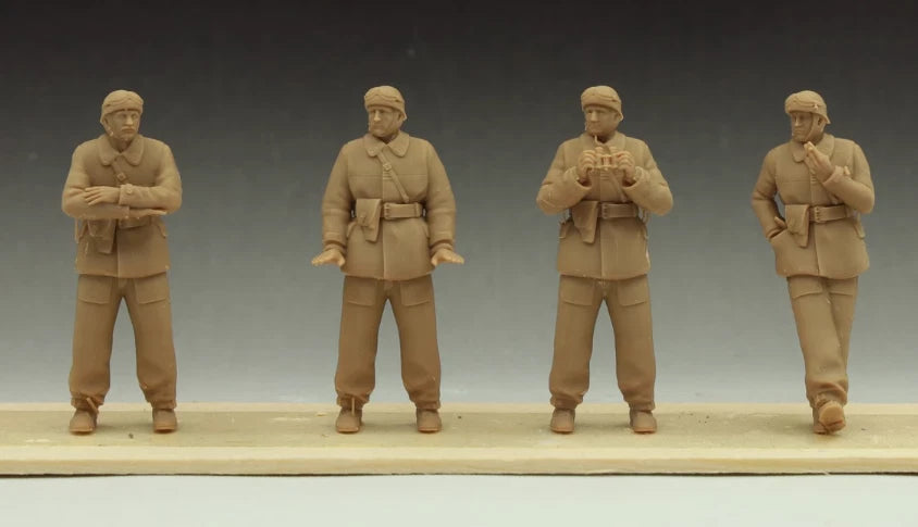 1/35 Resin WWII French Tankers 4 figures   Unpainted 07FC0E-D4 - KOEEK