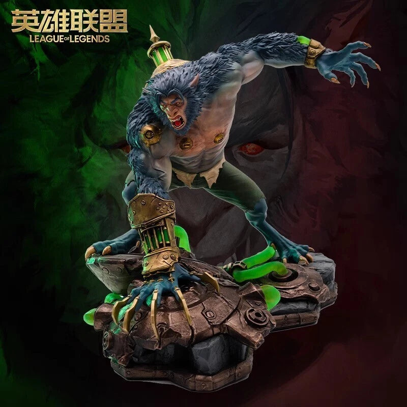 官方 1:7 League of Legends Warwick Figure The Uncaged Wrath of Zaun Model Collect 07FC0E-D4 - KOEEK