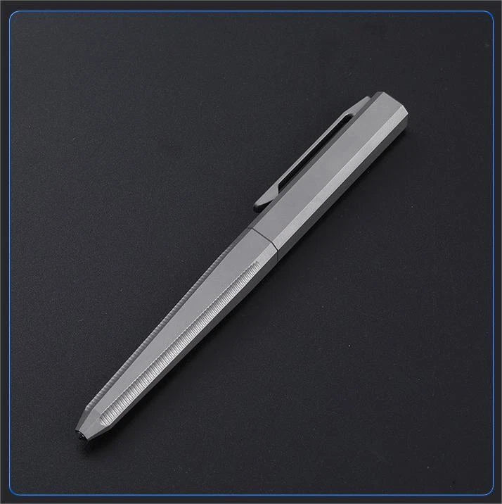 EDC Titanium Ballpoint Pen Multifunctional Pocket Pen Office Business Writing 07FC0E-D4 - KOEEK