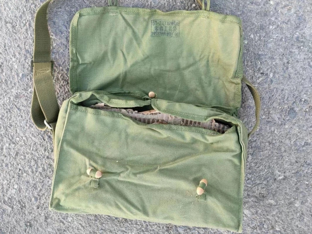 Surplus Chinese Army Military T67 Canvas Bag Pack Surplus Accessory Pouch 07FC0E-D4 - KOEEK