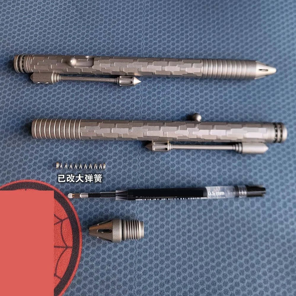 EDC Titanium Alloy Mini Pen With Collection Writing Portable Outdoor EDC Tools 07FC0E-D4 - KOEEK