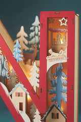 Anthropologie Monogram Wonderland Light-Up Scene Christmas Letter N  Decor ANTHROPOLOGIE - KOEEK