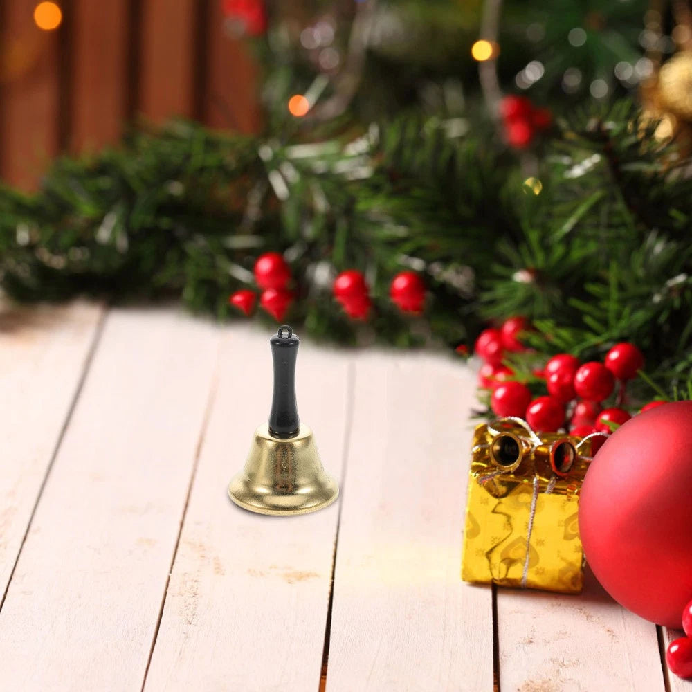 Metal Bell Festive Percussion Bells Christmas Handbell Creative Xmas 07FC0E-D4 - KOEEK