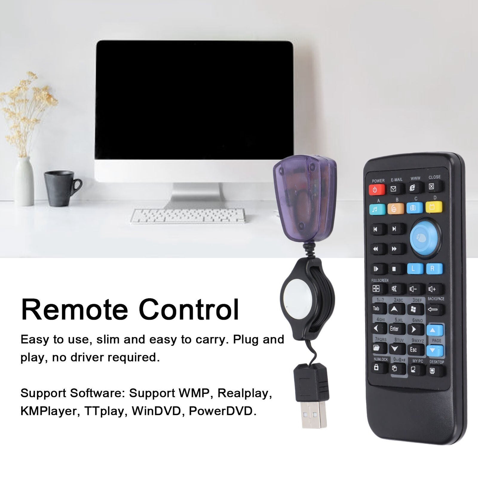 new Universal Controller Easy To Use Plug And Play Remote Control Portable koeek - KOEEK