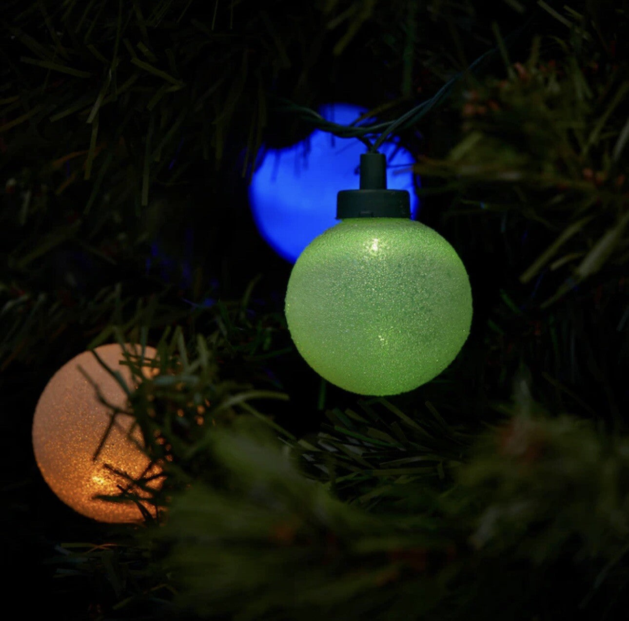 GE Color Choice 20-Count Multi-function Warm White/Multicolor LED G50 Ice Lights GE - KOEEK