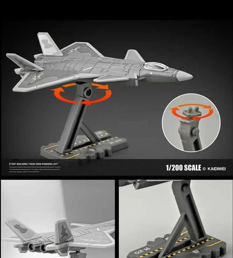 PLA 1/200 J20 Fighter Diecast Finished Product Model 07FC0E-D4 - KOEEK
