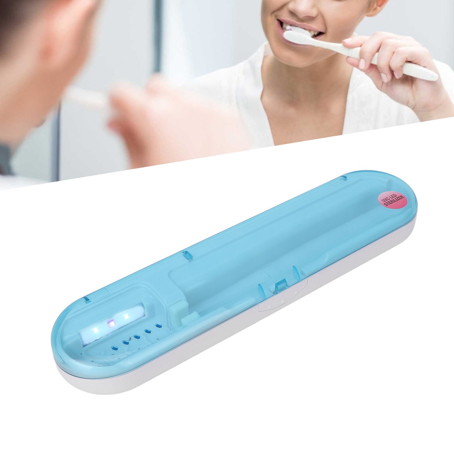 new UVC LED Toothbrush Cleaning Box Professional Home Travel Portable Toothbrush ABE koeek - KOEEK