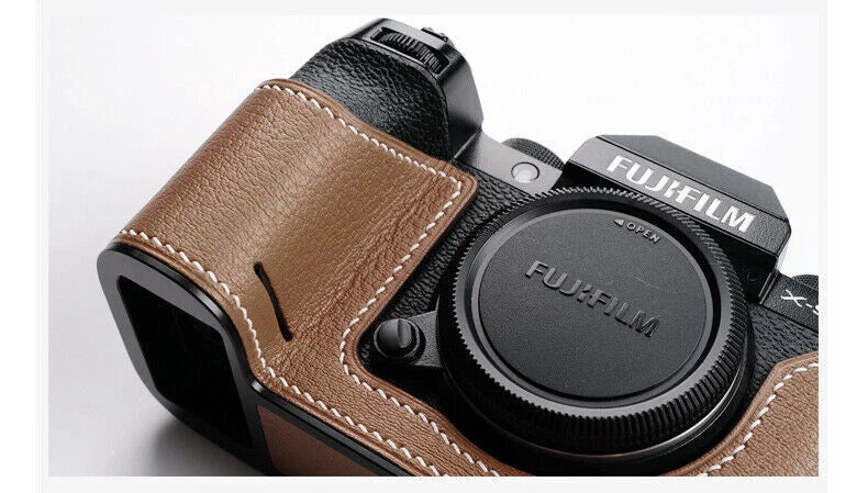 Half Case For Fujifilm XS10 X-S10  Handmade Leather Camera Cover Kontice KONTICE - KOEEK