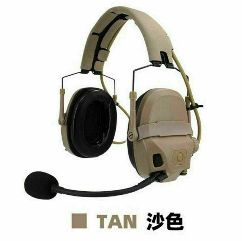 IN Stock FMA FCS AMP Tactical Communication Noise Headset Reduction V20/V60 PTT FMA - KOEEK