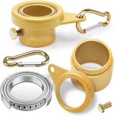 new MOFEEZ Flagpole Rotating Rings,360 Degree Pack of 2 Gold, 2 -Gold MOFEEZ - KOEEK