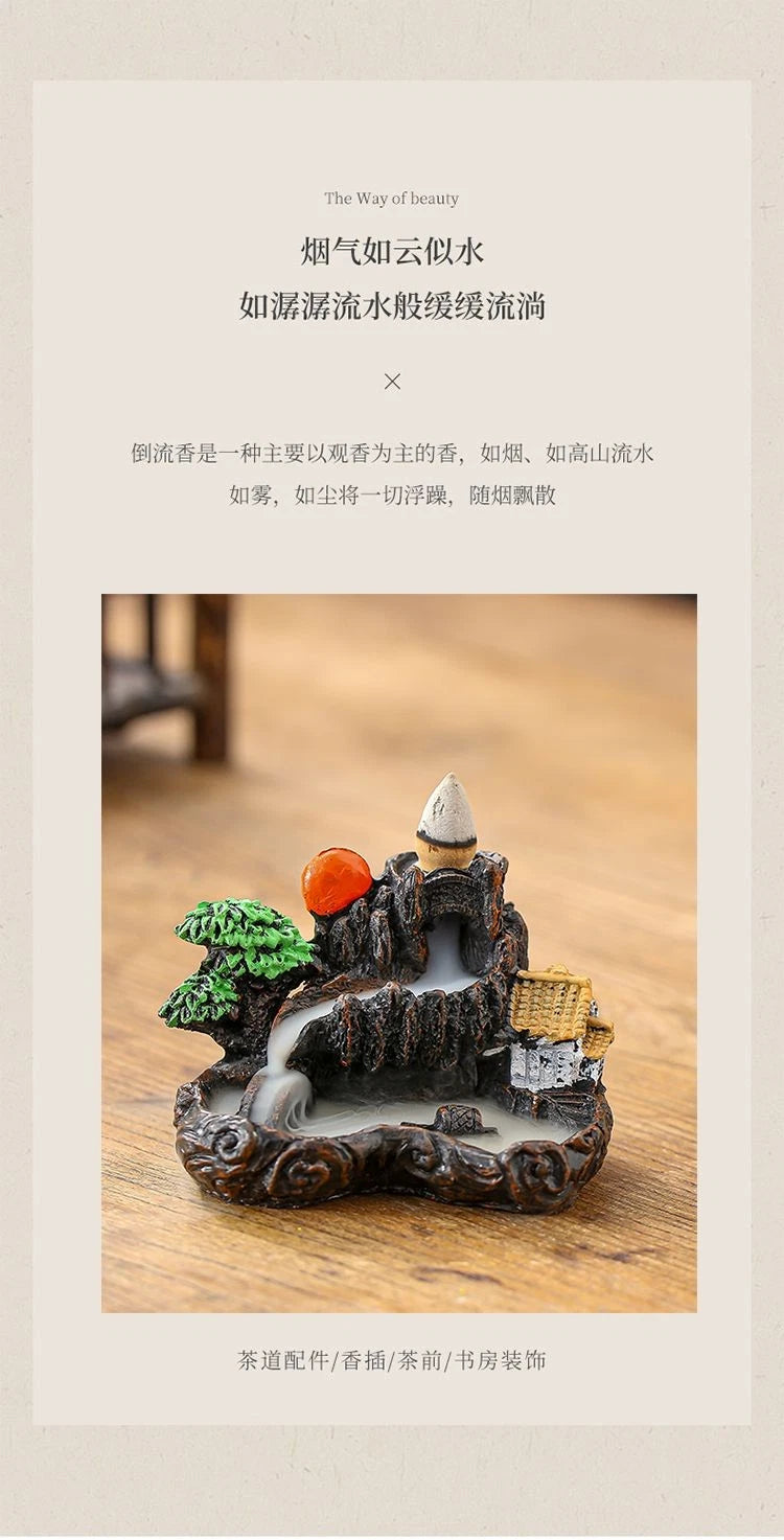 Backflow Incense Burner Home Decor Creative Tea Pet Tea Art Indoor Decor 07FC0E-D4 - KOEEK