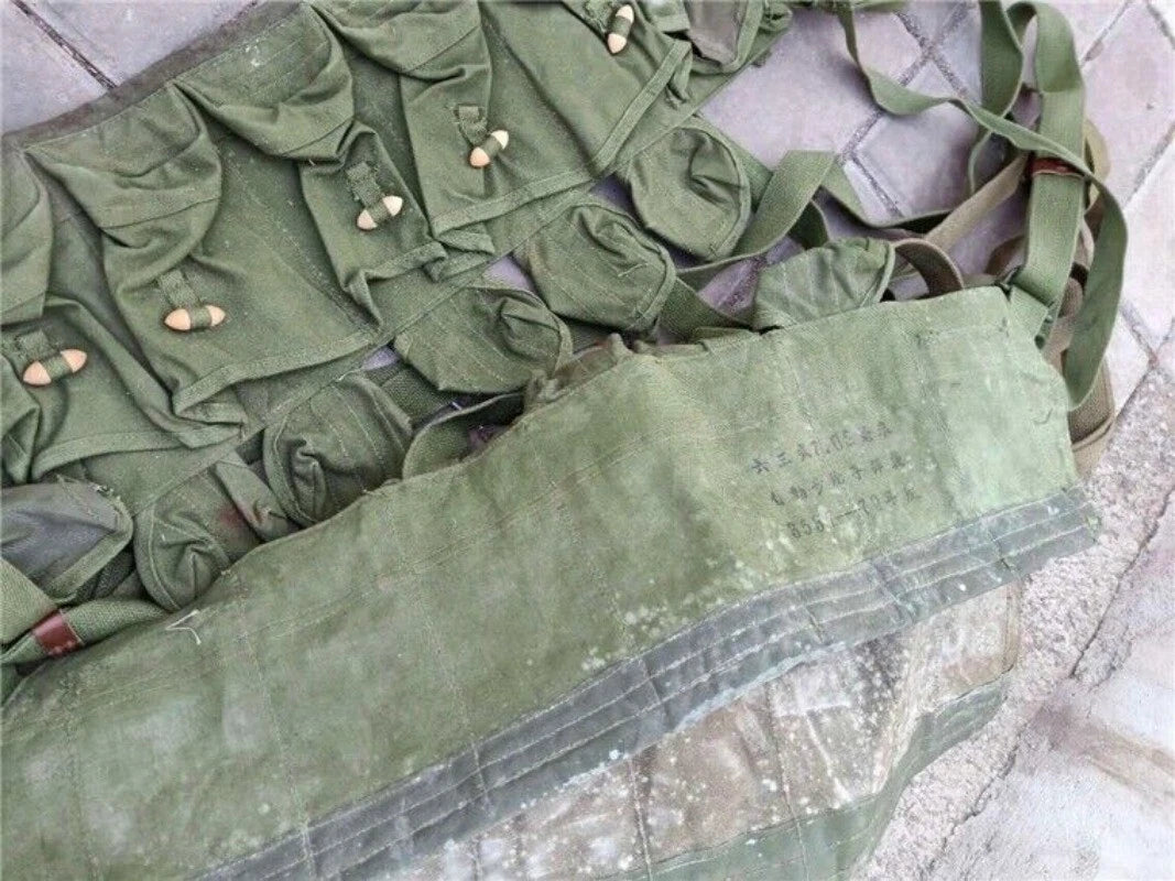 Surplus Vietnam War Chinese Type 63 Auto Chest Rig Ammo Pouch Military Bag Pack 07FC0E-D4 - KOEEK